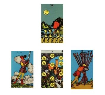 Rider Waite Tarot spread 2-13-11