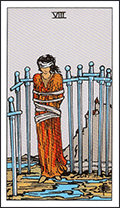 Tarot Verbatim's Card Meaning for The Eight of Swords Tarot Card.